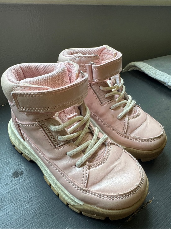 OshKosh B'gosh Other - OshKosh B'gosh pink metallic hiker lace up boots  with Velcro strap size 10 kids